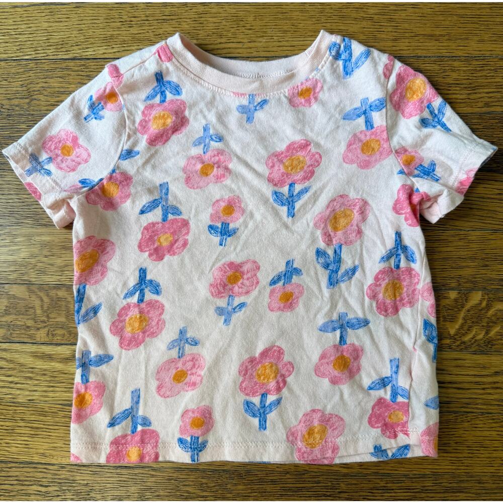 Old Navy Girls' Flower Print Shirt Size 3